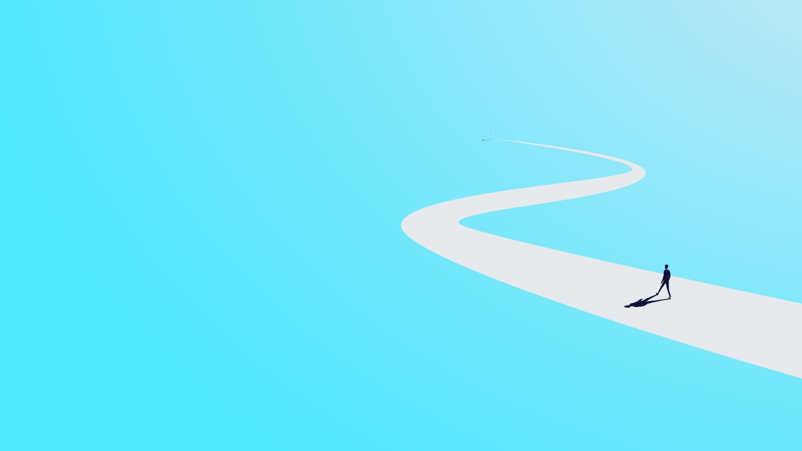 Winding path ahead